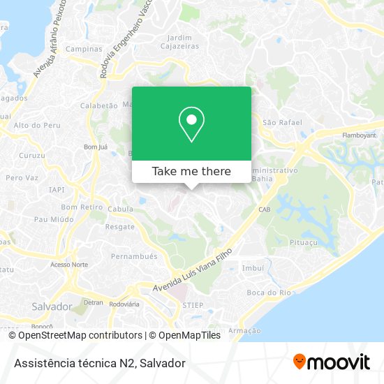 Assistência técnica N2 map