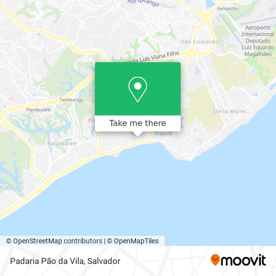 Mapa Padaria Pão da Vila