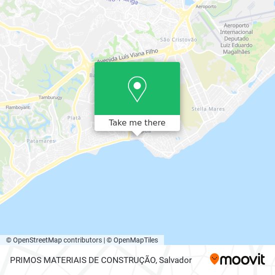 Mapa PRIMOS MATERIAIS DE CONSTRUÇÃO
