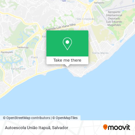 Mapa Autoescola União Itapuã