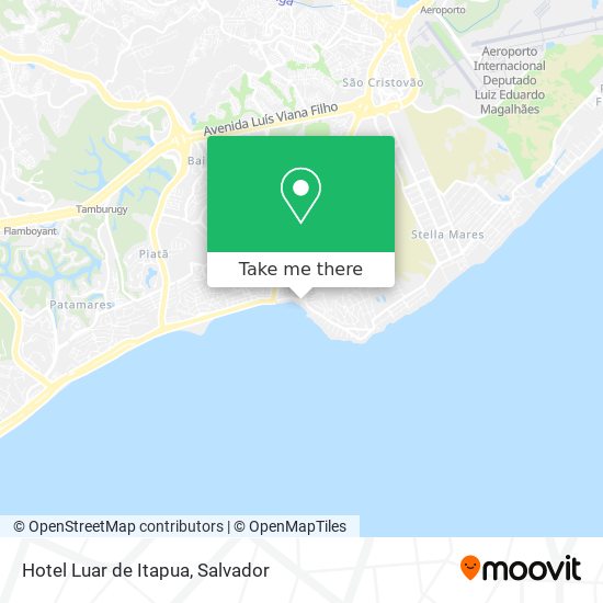 Mapa Hotel Luar de Itapua