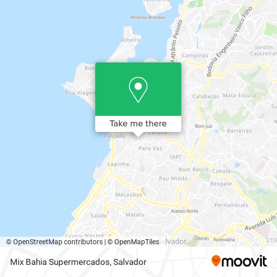 Mix Bahia Supermercados map