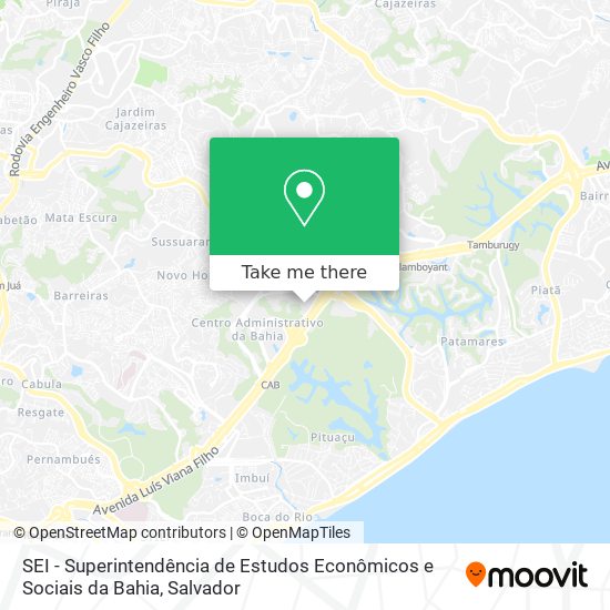 Mapa SEI - Superintendência de Estudos Econômicos e Sociais da Bahia