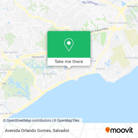 Mapa Avenida Orlando Gomes