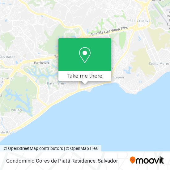 Mapa Condomínio Cores de Piatã Residence