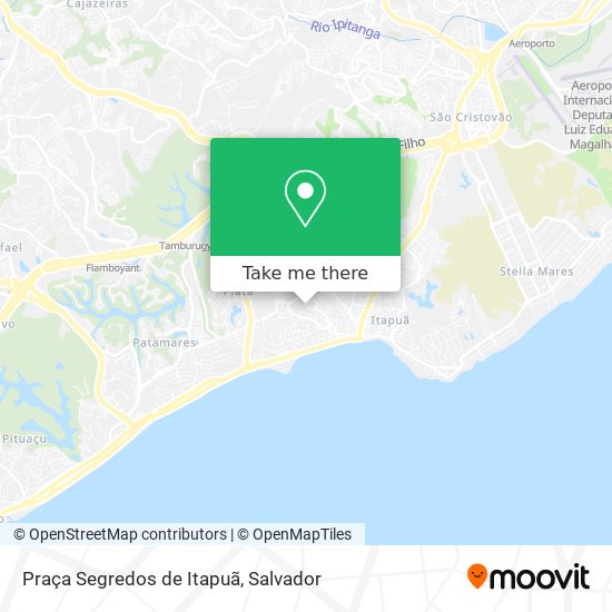 Mapa Praça Segredos de Itapuã