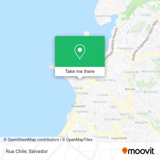 Rua Chile map