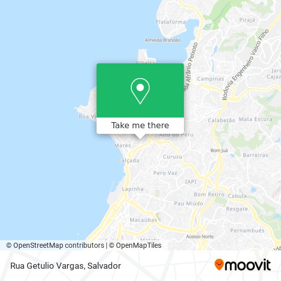 Rua Getulio Vargas map