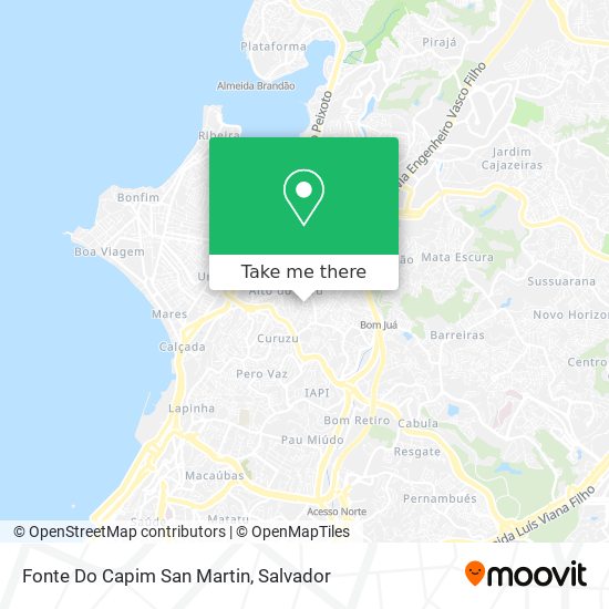 Fonte Do Capim San Martin map