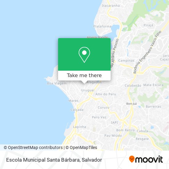 Mapa Escola Municipal Santa Bárbara
