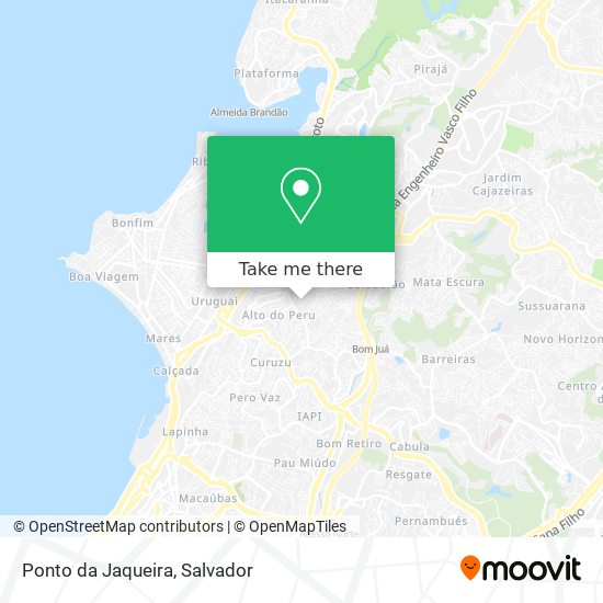 Ponto da Jaqueira map