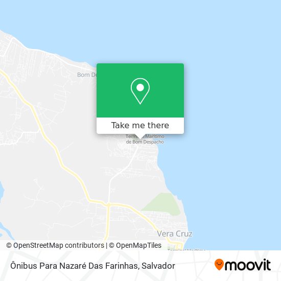 Ônibus Para Nazaré Das Farinhas map