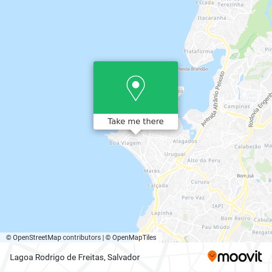 Mapa Lagoa Rodrigo de Freitas