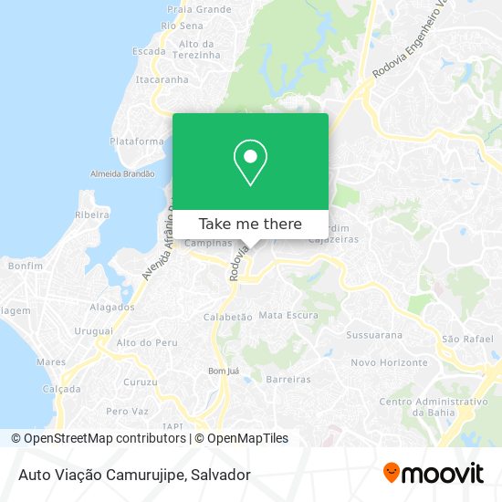 Auto Viação Camurujipe map