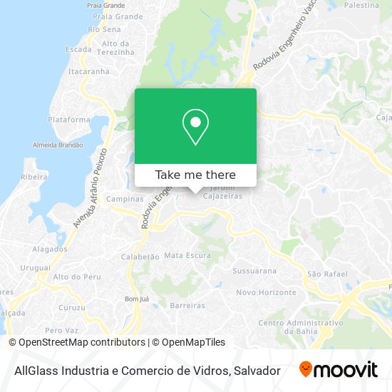 AllGlass Industria e Comercio de Vidros map