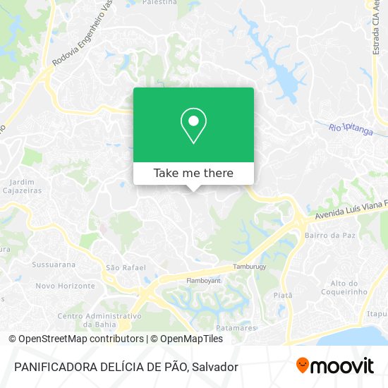 PANIFICADORA DELÍCIA DE PÃO map
