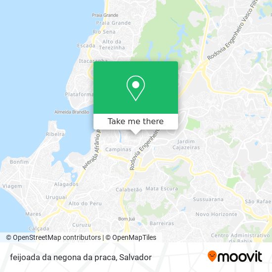 Mapa feijoada da negona da praca