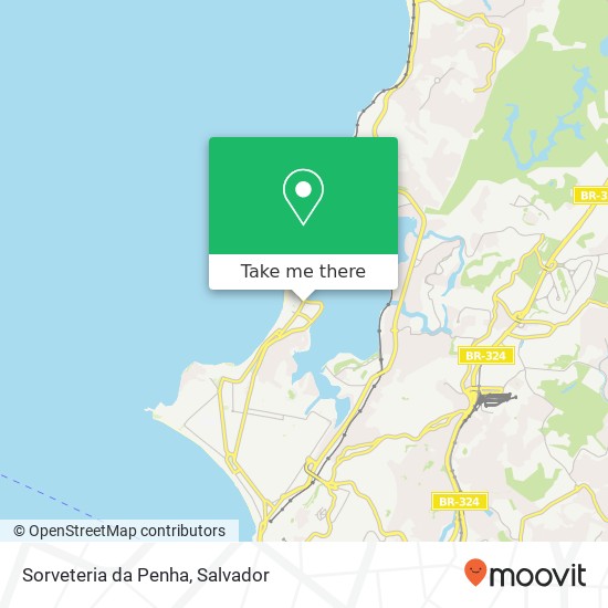 Mapa Sorveteria da Penha