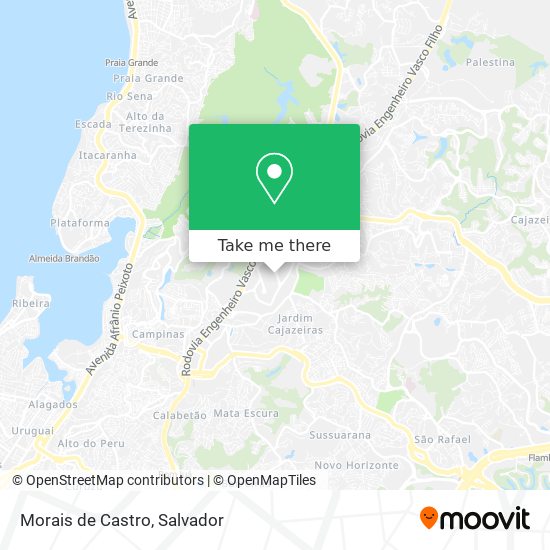 Morais de Castro map