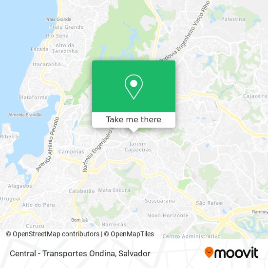 Mapa Central - Transportes Ondina