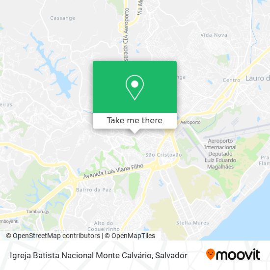 Igreja Batista Nacional Monte Calvário map