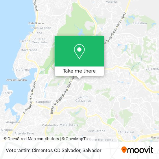 Votorantim Cimentos CD Salvador map
