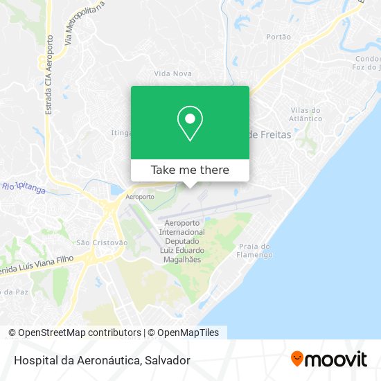 Hospital da Aeronáutica map