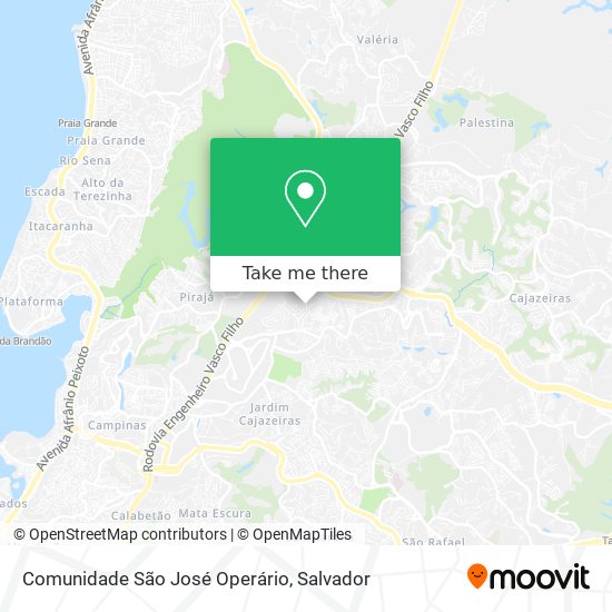Mapa Comunidade São José Operário