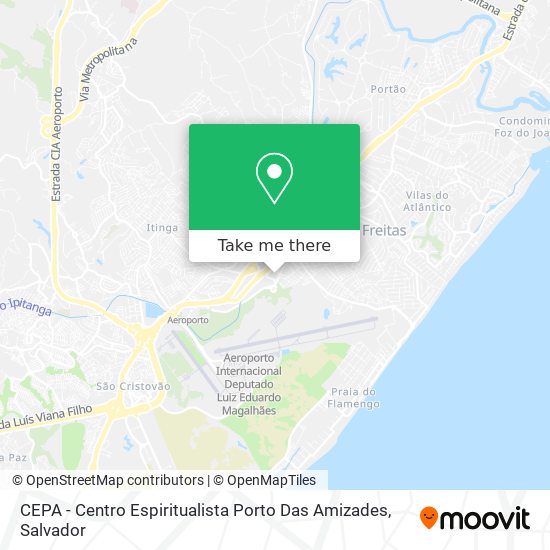 Mapa CEPA - Centro Espiritualista Porto Das Amizades