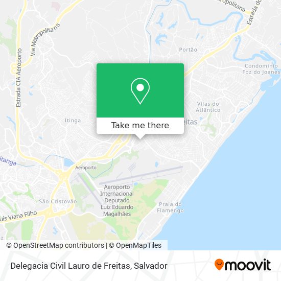 Mapa Delegacia Civil Lauro de Freitas