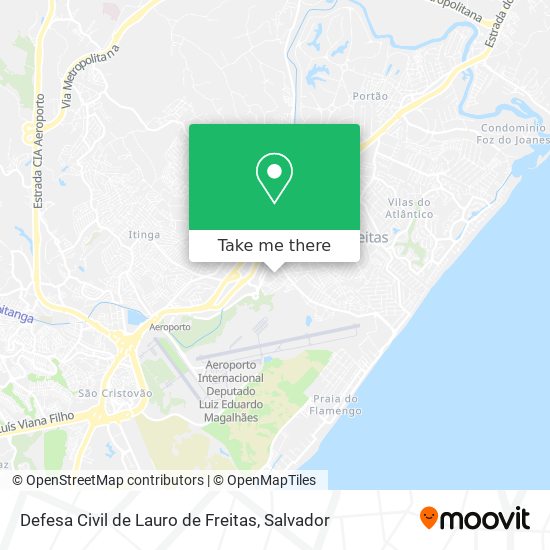Defesa Civil de Lauro de Freitas map