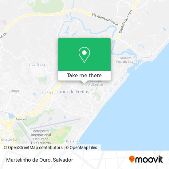 Mapa Martelinho de Ouro