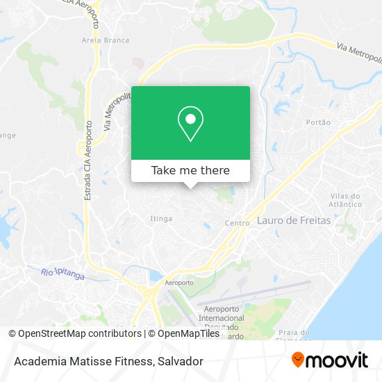 Mapa Academia Matisse Fitness