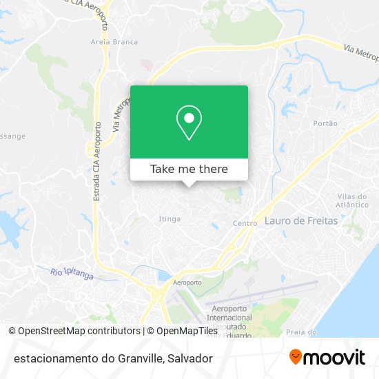 Mapa estacionamento do Granville