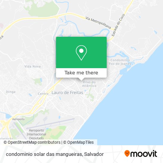 Mapa condominio solar das mangueiras