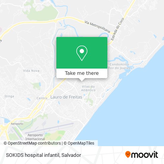 SOKIDS hospital infantil map