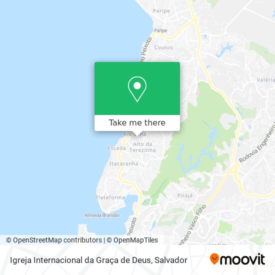 Igreja Internacional da Graça de Deus map