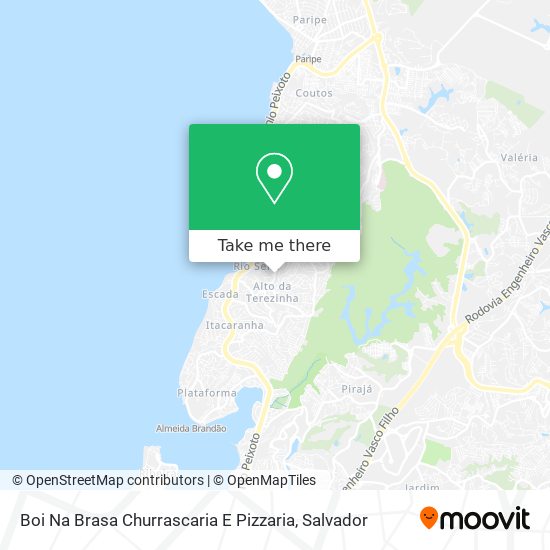 Mapa Boi Na Brasa Churrascaria E Pizzaria