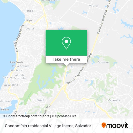Mapa Condomínio residencial Village Inema
