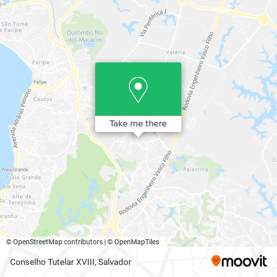 Conselho Tutelar XVIII map