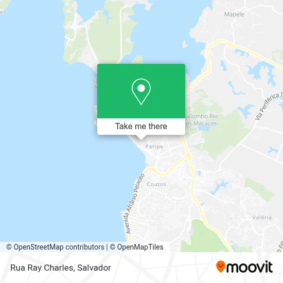 Rua Ray Charles map