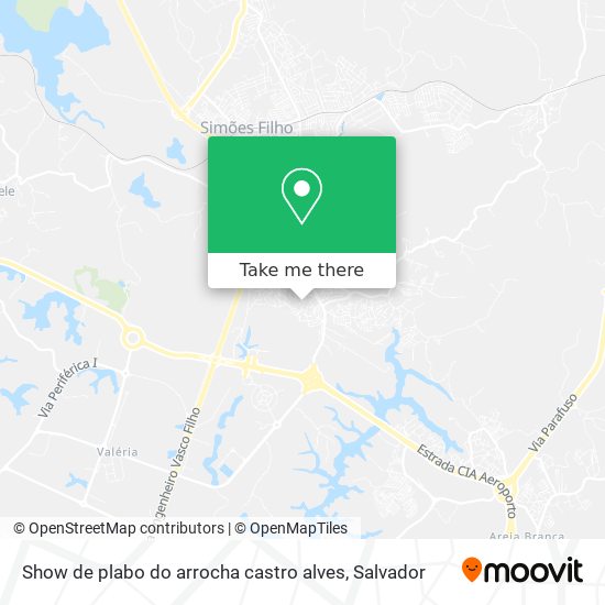 Mapa Show de plabo do arrocha castro alves