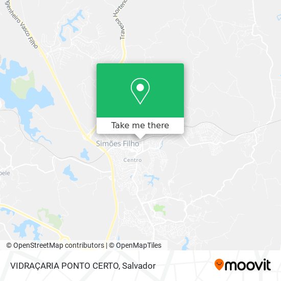 Mapa VIDRAÇARIA PONTO CERTO