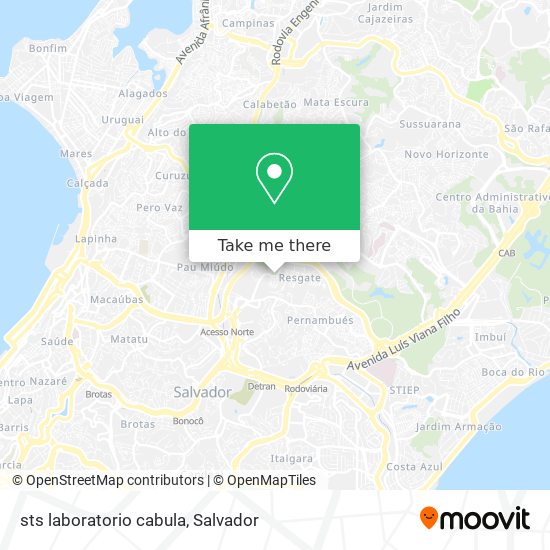 sts laboratorio cabula map