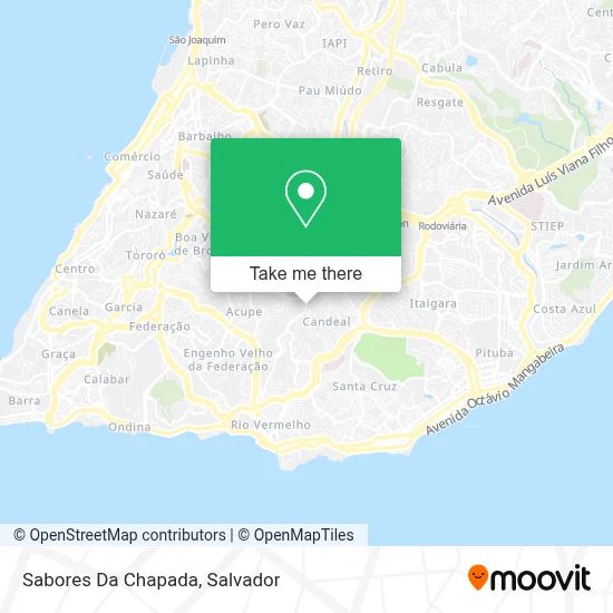 Sabores Da Chapada map
