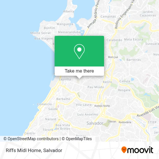 Riffs Midi Home map