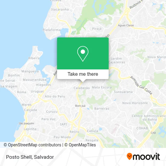 Posto Shell map
