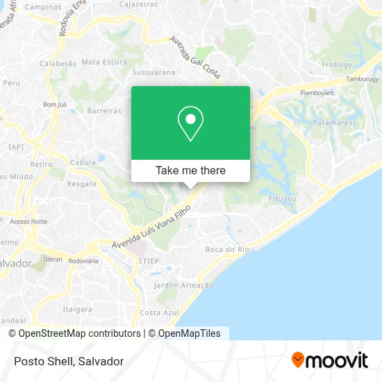 Posto Shell map
