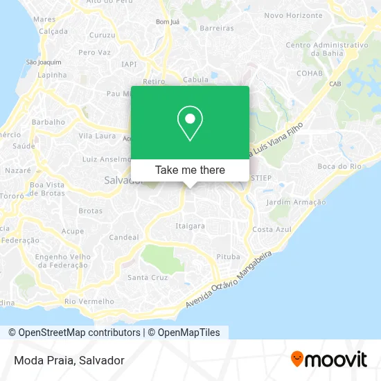 Moda Praia map