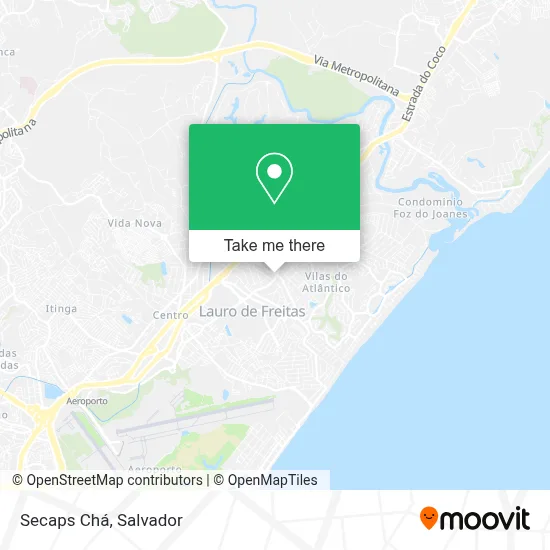 Secaps Chá map